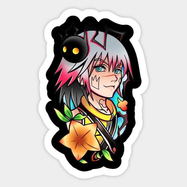 riku Sticker by Stephanie Francoeur Art